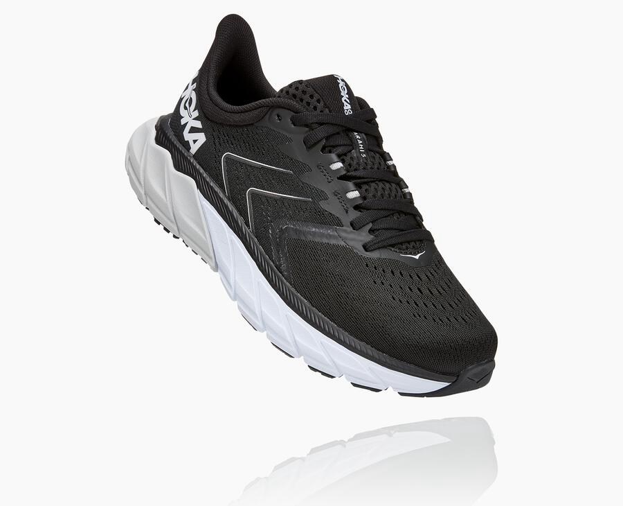 Zapatillas Running Hoka One One Mujer - Arahi 5 - Negras/Blancas - TDN813296